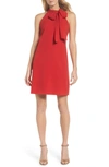 VINCE CAMUTO TIE NECK A-LINE DRESS,VC0M3404