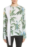 STELLA MCCARTNEY CLAIRE BIRD OF PARADISE CREPE DE CHINE BLOUSE,500126SKA12