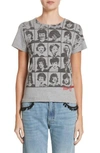 MARC JACOBS YEARBOOK PRINT EMBROIDERED TEE,M4007235