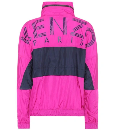 Kenzo Wind-blocking Colorblock Jacket, Fuchsia
