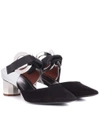 PROENZA SCHOULER SUEDE AND LEATHER MULES,P00293007