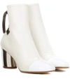 PROENZA SCHOULER GLOSSED-LEATHER ANKLE BOOTS,P00292990
