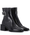 JIL SANDER LEATHER ANKLE BOOTS,P00292888-7