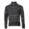 Lords Of Harlech Sweet Shawl Neck Sweater In Charcoal