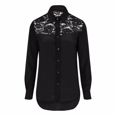 Sophie Cameron Davies Black Classic Silk Shirt