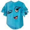 SIOBHAN MOLLOY Lashes Turquose Pig Suede Caddy Top