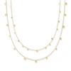 Lily Flo Jewellery Stardust Scattered Stars Solid Gold Double Layered Necklace