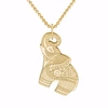 Cartergore Small Gold Elephant Pendant Necklace In Pendant