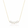 Lily & Roo Gold Pearl Cluster Necklace In Cluster