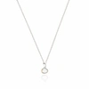 LILY & ROO STERLING SILVER SINGLE PEARL PENDANT NECKLACE