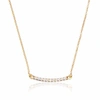 Lily & Roo Gold Diamond Style Bar Necklace