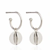 RACHEL JACKSON LONDON Orb Hoops in Silver