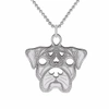 Cartergore Medium Silver Boxer Pendant Necklace In Pendant