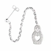 Cartergore Silver Russian Doll Single Long Drop Earring In Drop