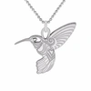 Cartergore Medium Hummingbird Silver Pendant Necklace - Atterley In Pendant