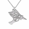 Cartergore Medium Silver Ray Gun Pendant Necklace In Pendant