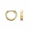 Lily & Roo Small Plain Gold Huggie Hoop Earrings In Hoop
