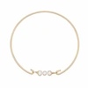 Lily & Roo Gold Cluster Pearl Bangle In Pearl
