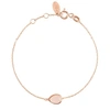 Latelita London Pisa Mini Teardrop Bracelet Rosegold Rose Quartz
