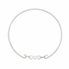 Lily & Roo Sterling Silver Cluster Pearl Bangle In Pearl
