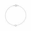 Lily & Roo Sterling Silver Single Pearl Bracelet In Pearl