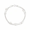 Lily & Roo Sterling Silver Layered Pearl Bracelet