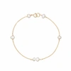 LILY & ROO GOLD SIX PEARL BRACELET