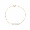 Lily & Roo Gold Cluster Pearl Bracelet In Pearl