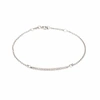 Lily & Roo Sterling Silver Diamond Style Bar Bracelet