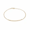 LILY & ROO Gold Diamond Style Bar Bracelet