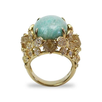 Bellus Domina Amazonite Cocktail Ring