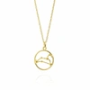Yasmin Everley Jewellery Leo Astrology Necklace In 9ct Gold