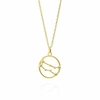 Yasmin Everley Jewellery Gemini Astrology Necklace In 9ct Gold