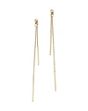 ZOË CHICCO 14K YELLOW GOLD BAR DROP EARRINGS WITH DIAMONDS,DS2BE D