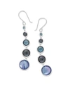 Ippolita Lollitini 5-stone Drop Earrings In Sterling Silver In Dark Blue