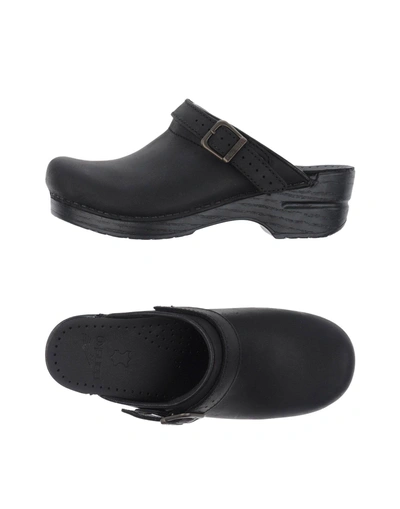 Dansko Mules In Black