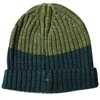 LORDS OF HARLECH MEN'S GREEN BENNY BEANIE IN HUNTER & OLIVE