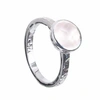 Neola Estella Sterling Silver Ring Rose Quartz In Silver