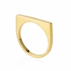 Neola Minerva Gold Geometric Stacking Ring In Stacking