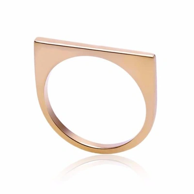 Neola Minerva Rose Gold Geometric Stacking Ring