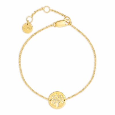 Neola Large Gold Tree Friendship Bracelet