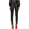 3.1 PHILLIP LIM 3.1 PHILLIP LIM BLACK PATENT LEATHER ANKLE ZIP LEGGINGS,E181-5157PSL