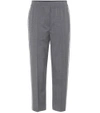 BRUNELLO CUCINELLI CROPPED WOOL TROUSERS,P00305962-5