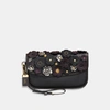 COACH COACH CLUTCH WITH SNAKESKIN SMALL TEA ROSE,22935