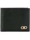 Ferragamo Gancini Bi-fold Wallet In Black