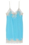 Natori Enchant Lace-trim Chemise In Btc- Blue Topaz