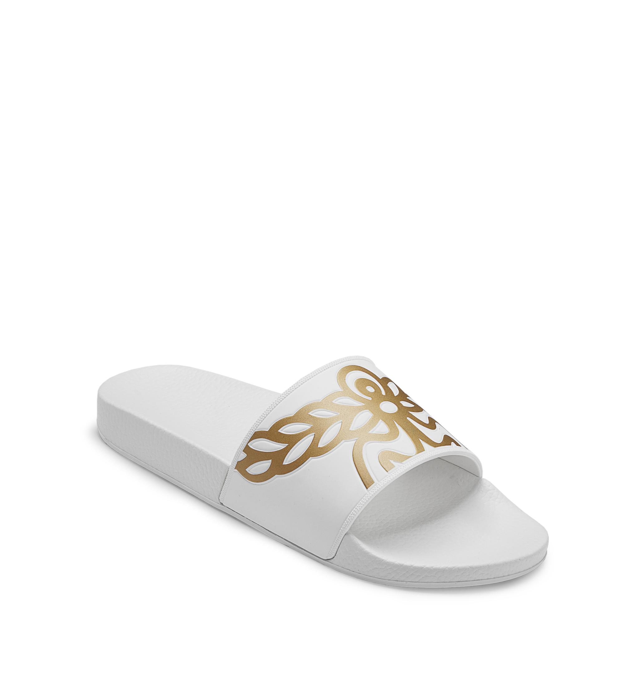 mcm tan slides