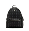 Mcm Stark Side Studs Backpack In Visetos In Black