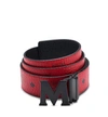 Mcm Claus M Reversible Belt 1.75" In Visetos In Red | Ruby Red