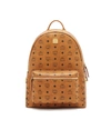 Mcm Medium Stark Visetos Studded Backpack In Cognac